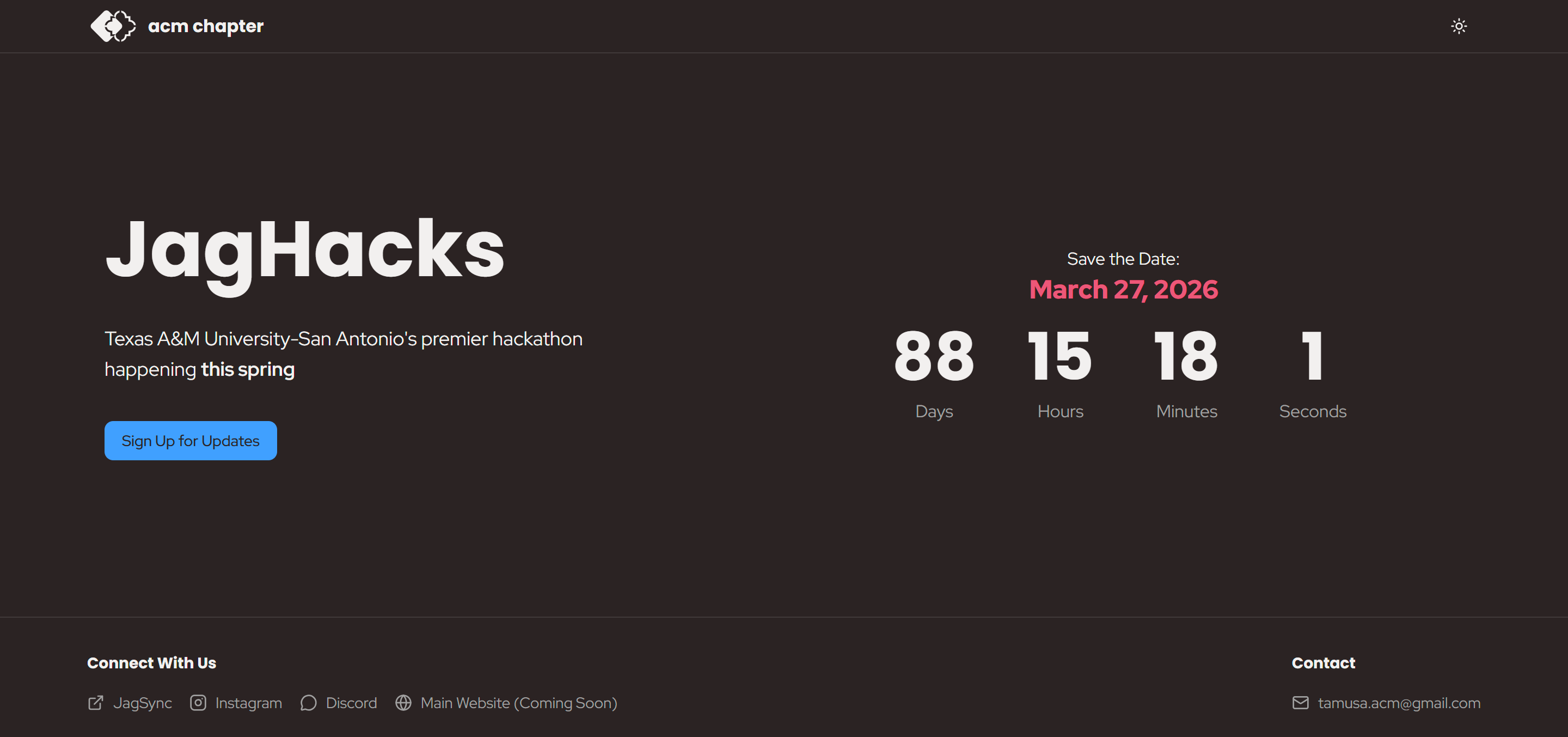 JagHacks Website Hero Image